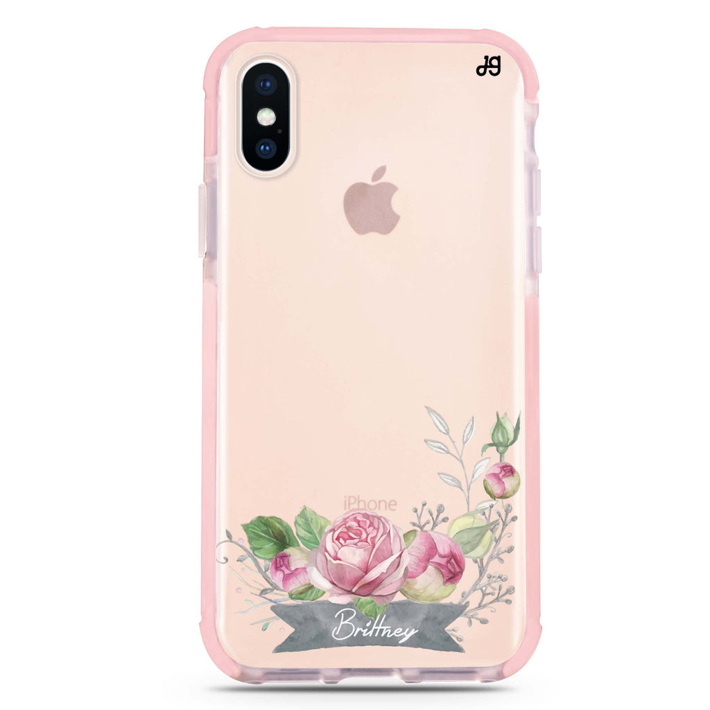 Ribbon & Floral iPhone XS Max 吸震防摔保護殼