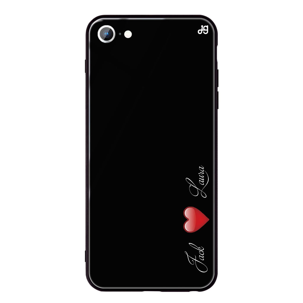 You & Me iPhone SE 超薄強化玻璃殻