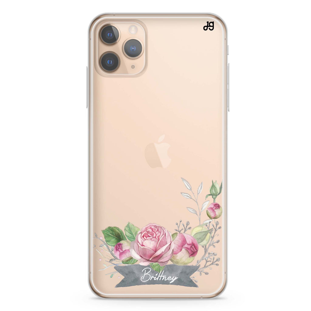 Ribbon & Floral iPhone 11 Pro Max 水晶透明保護殼