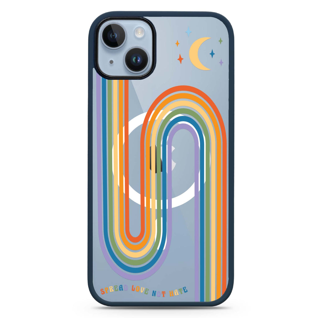 Spread Love with rainbow iPhone 14 Plus Magsafe 兼容防衝擊保護殼