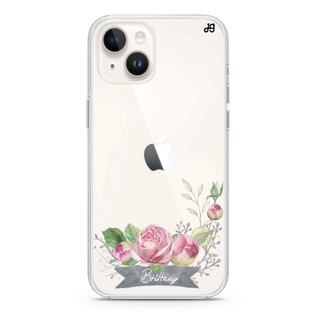 Ribbon & Floral iPhone 14 水晶透明保護殼