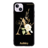 Golden Floral Monogram iPhone 14 超薄強化玻璃殻