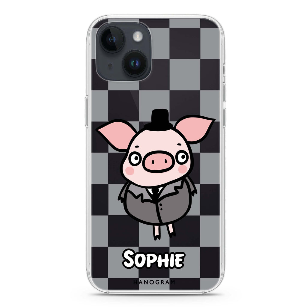 Handsome Pig iPhone 14 水晶透明保護殼