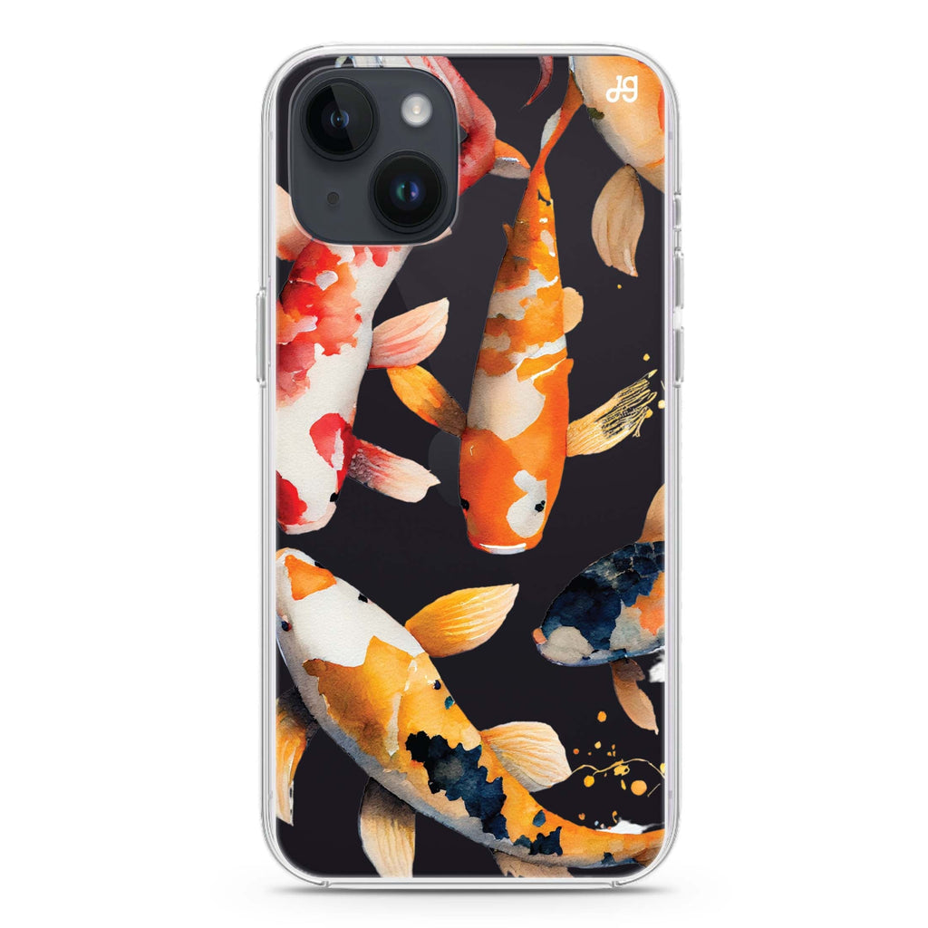 Koi fish iPhone 14 Plus 水晶透明保護殼