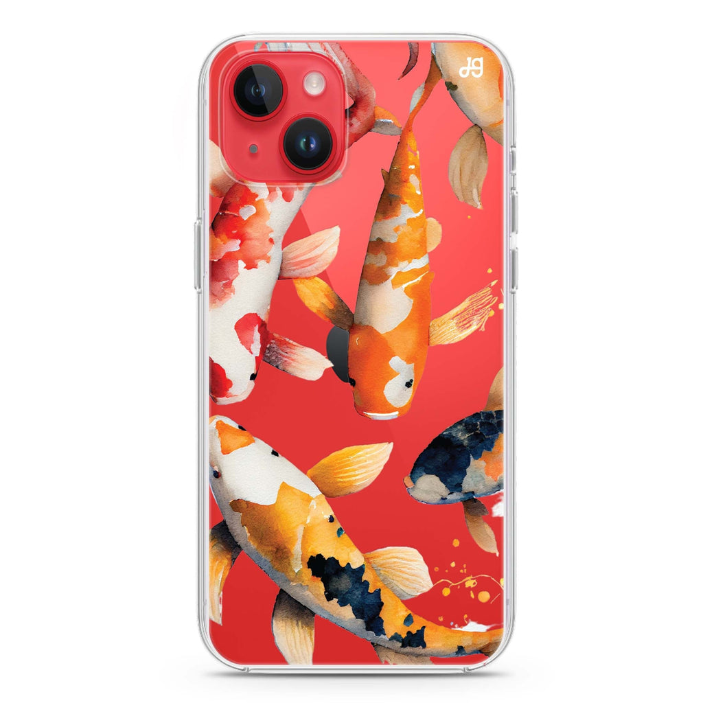 Koi fish iPhone 14 水晶透明保護殼