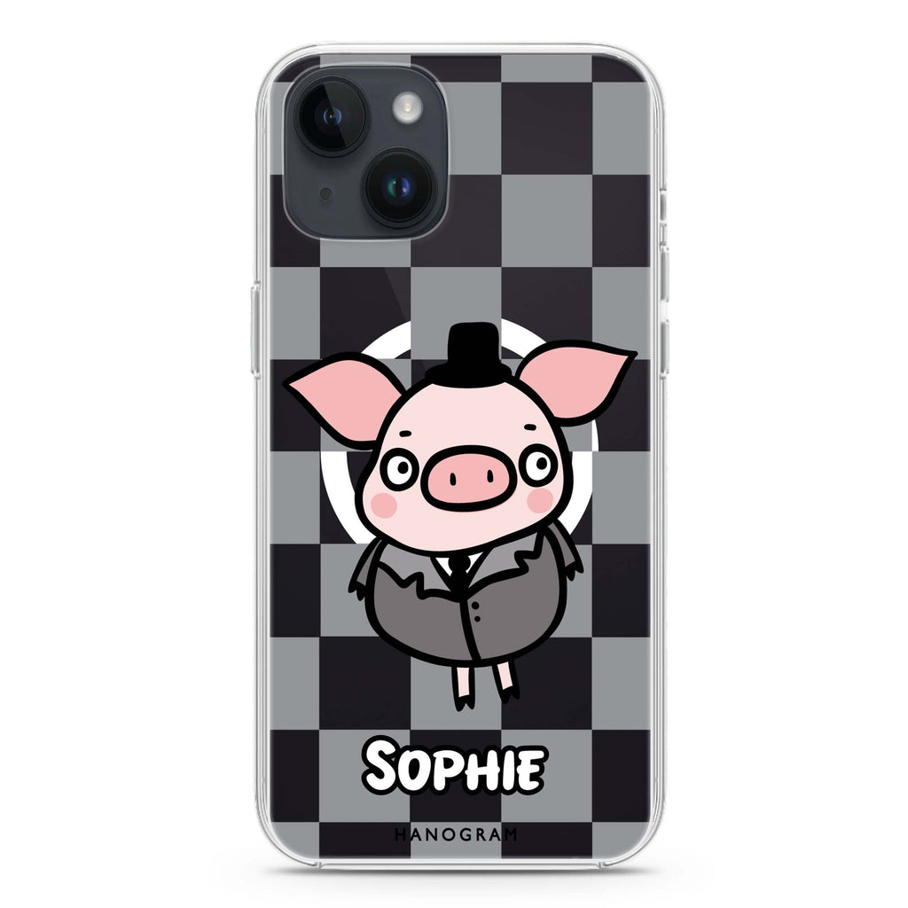 Handsome Pig iPhone 14 Plus Magsafe 兼容水晶透明保護殼