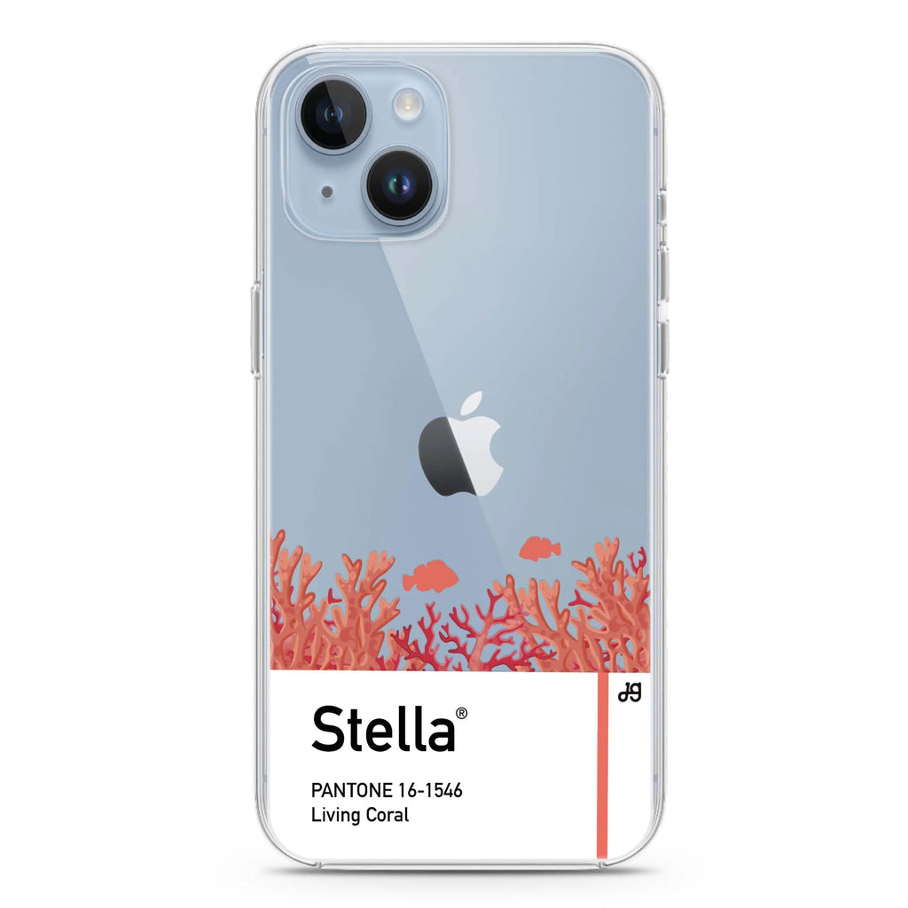 #16-1546 Living Coral I iPhone 14 plus 水晶透明保護殼