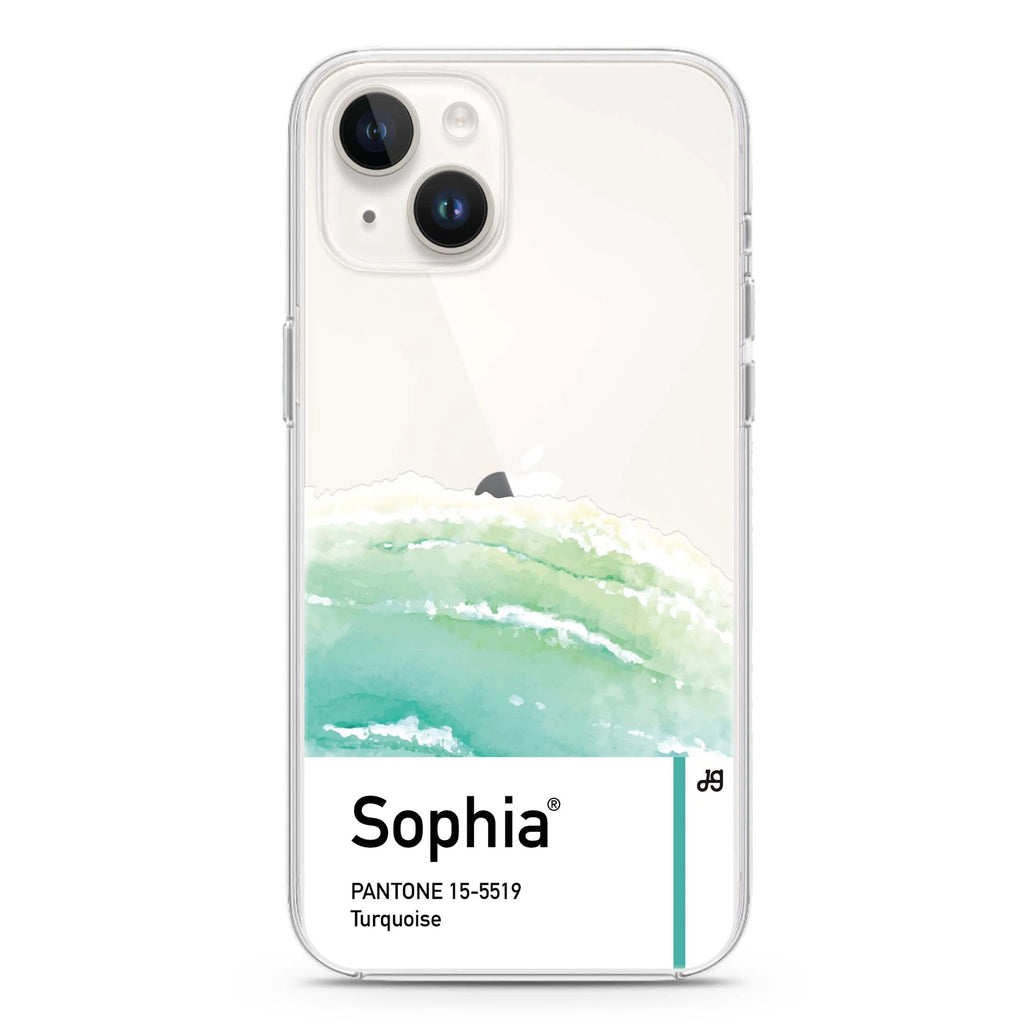 #15-5519 Turquoise I iPhone 14 plus 水晶透明保護殼