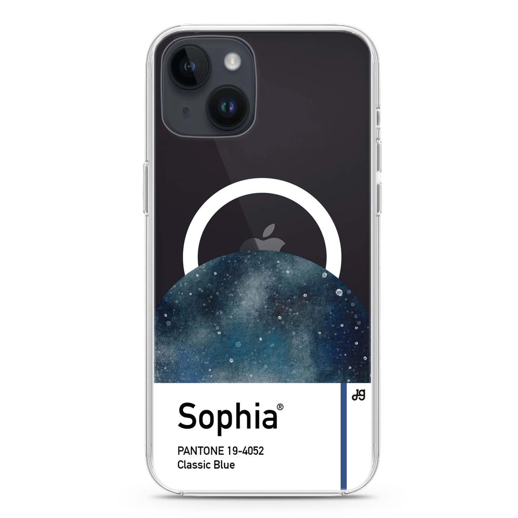 #19-4052 Classic Blue I iPhone 14 Plus Magsafe 兼容水晶透明保護殼