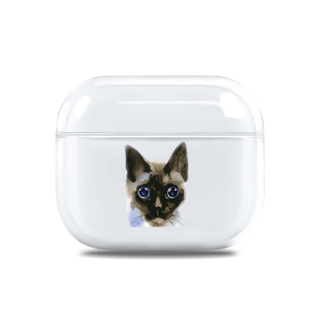 Watercolour Cat AirPods 透明保護殻