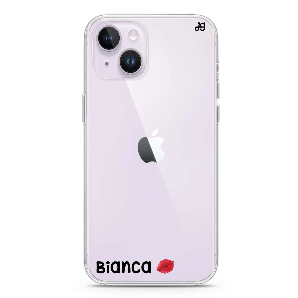 A Kiss iPhone 14 plus 水晶透明保護殼