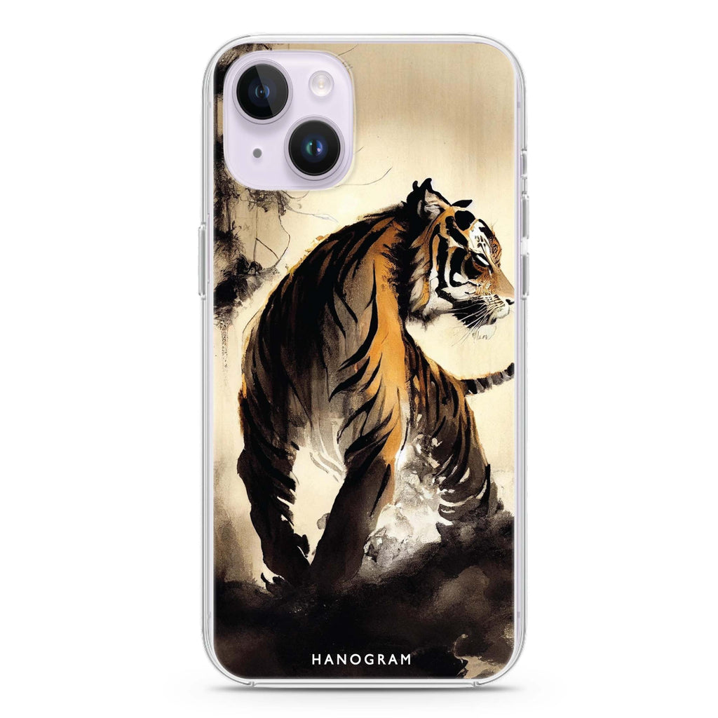 Tiger Painting iPhone 14 Plus 水晶透明保護殼