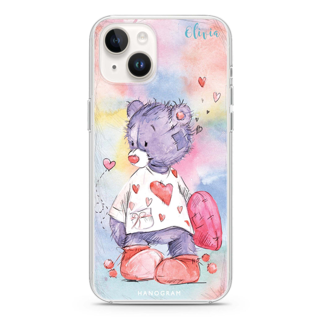 Sweet Bear iPhone 14 Magsafe 兼容水晶透明保護殼