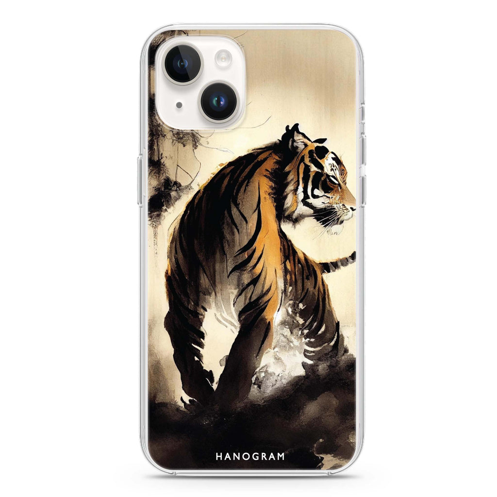 Tiger Painting iPhone 14 水晶透明保護殼