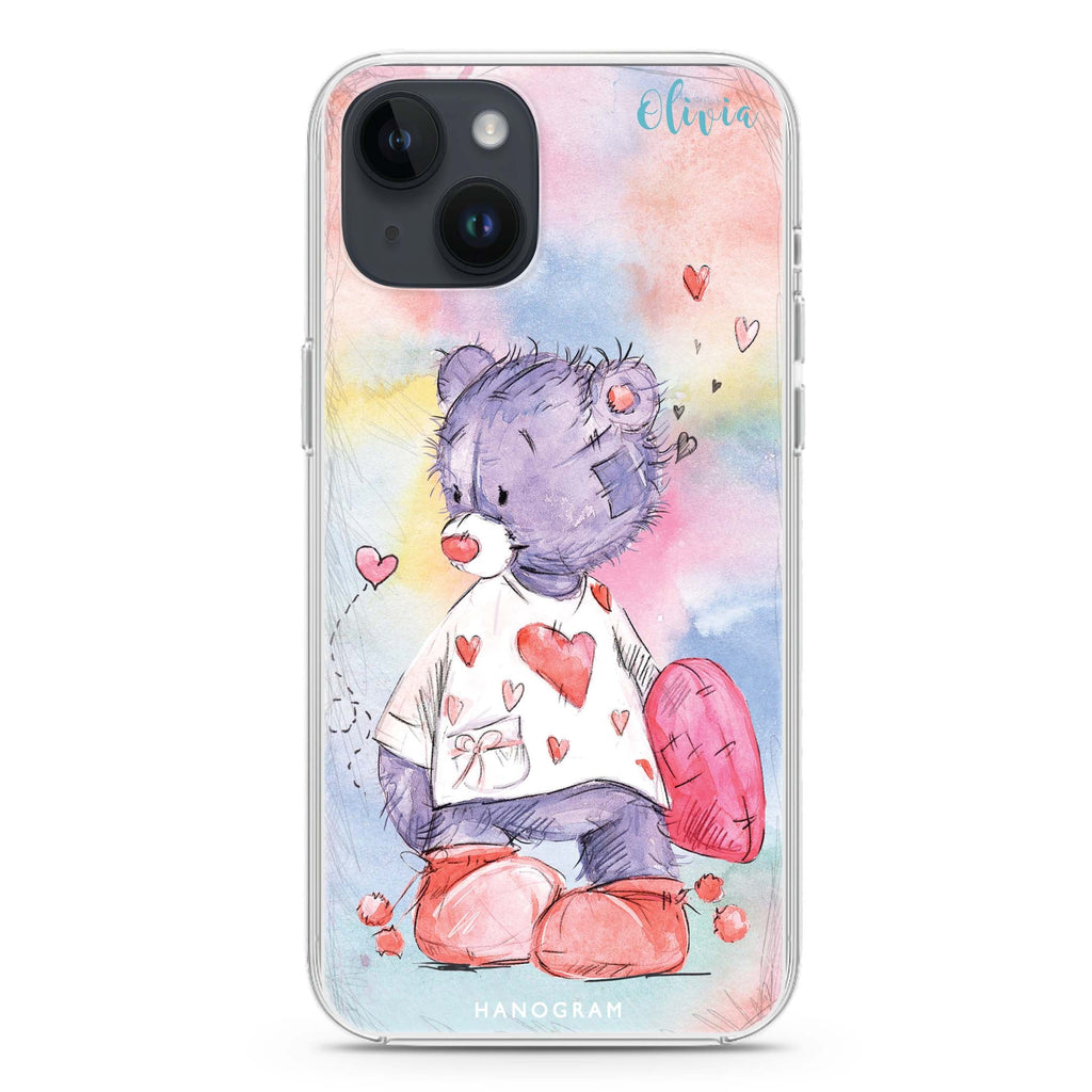 Sweet Bear iPhone 14 Plus Magsafe 兼容水晶透明保護殼