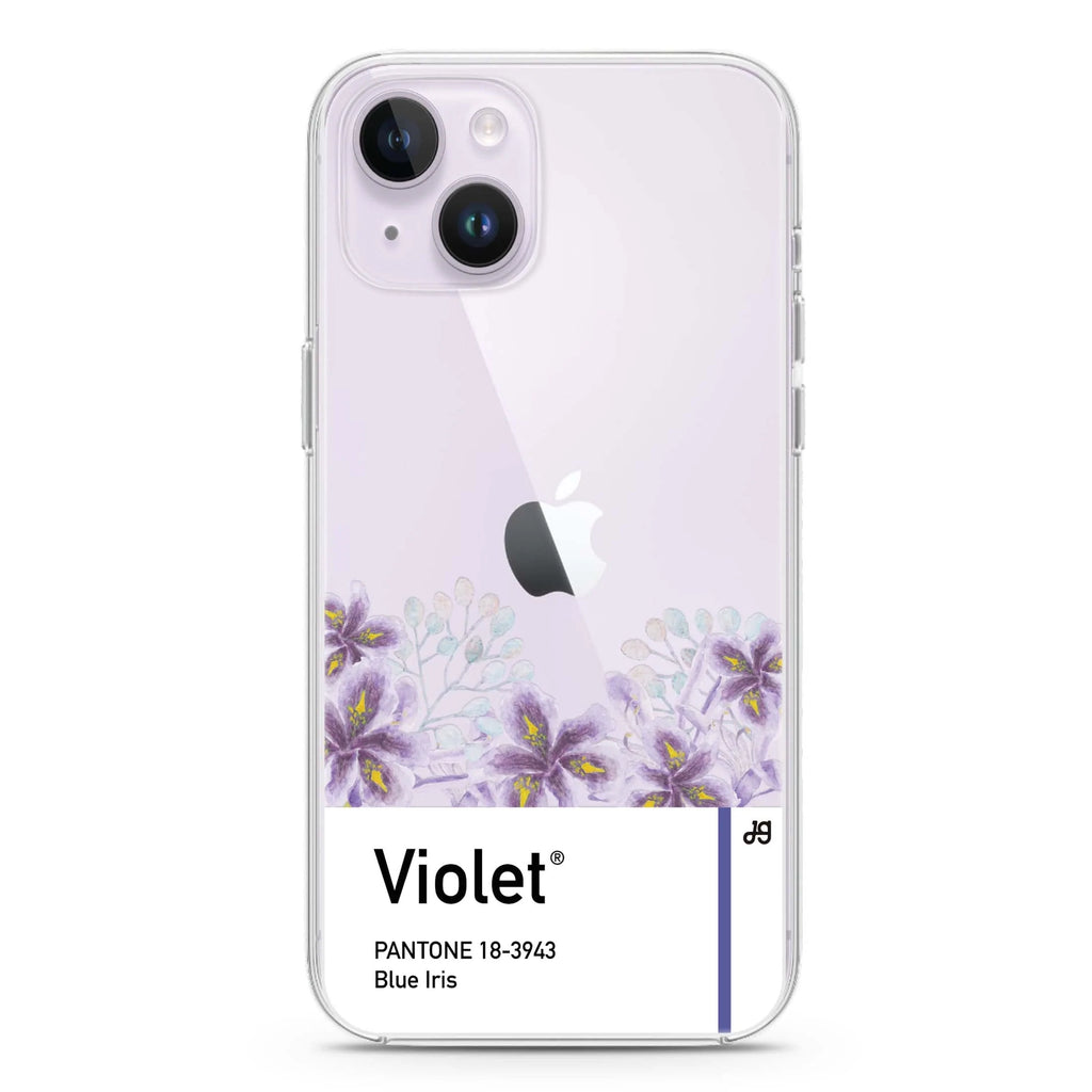#18-3943 Blue Iris I iPhone 14 plus 水晶透明保護殼