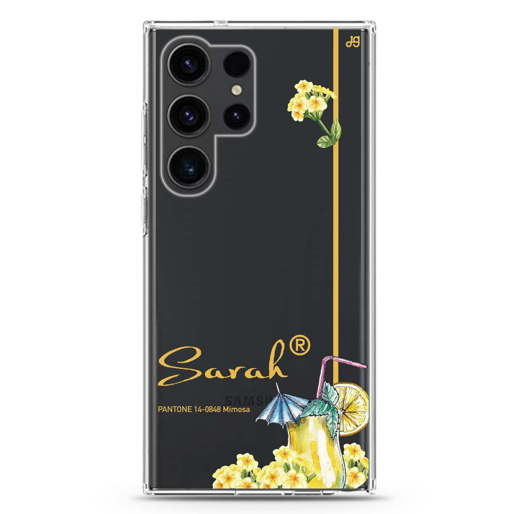 #14-0848 Mimosa II Samsung Galaxy Ultra 可加名字透明保護殼，適用 S26/S25/S24/S23 Ultra，圖1