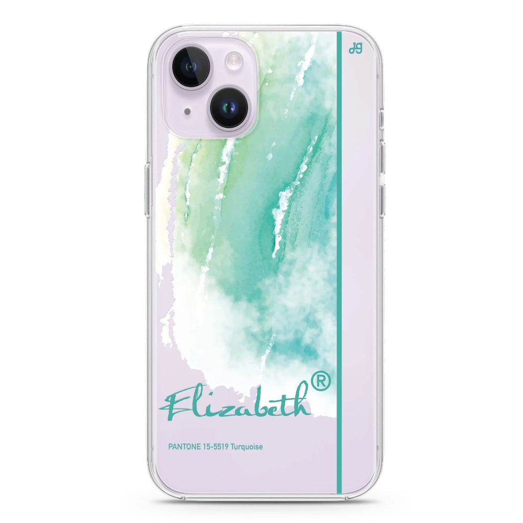 #15-5519 Turquoise II iPhone 14 水晶透明保護殼