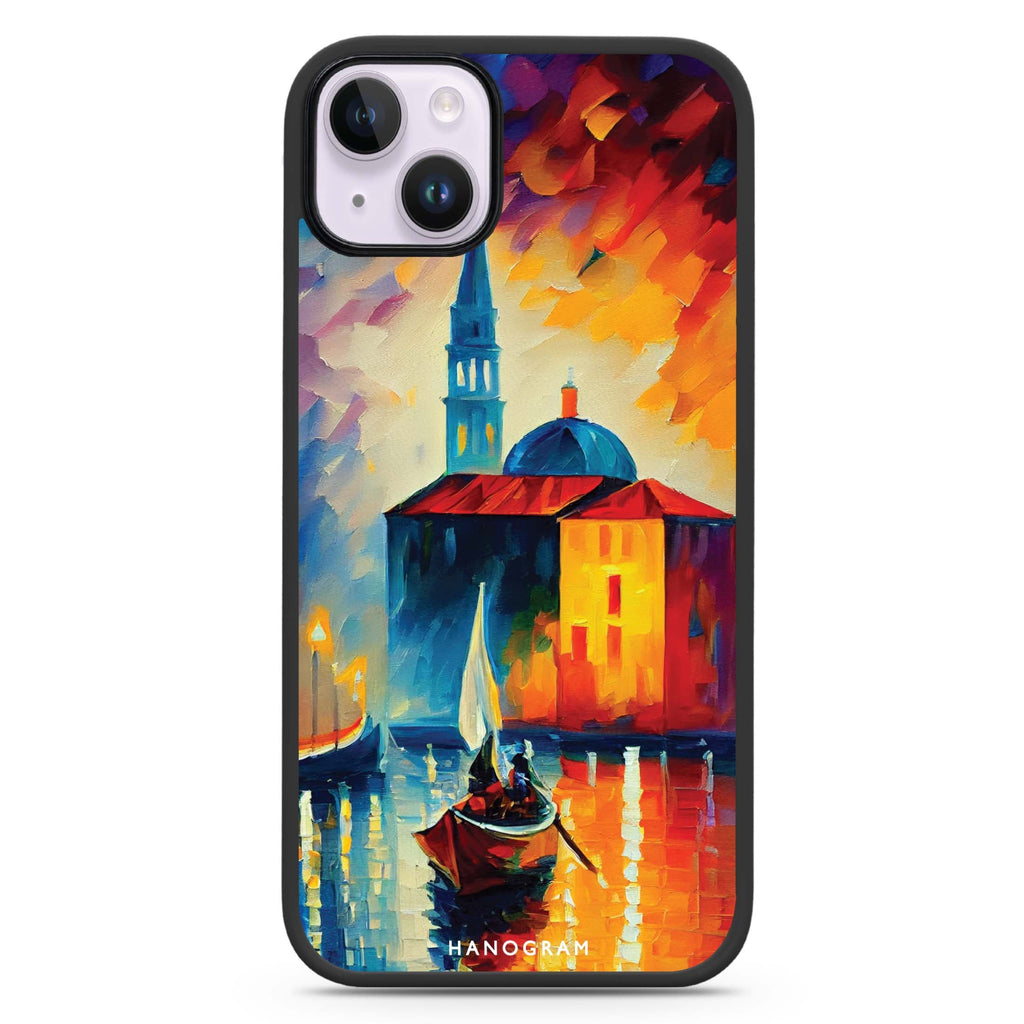 A Boat in Italy iPhone 14 Plus Magsafe 兼容防衝擊保護殼