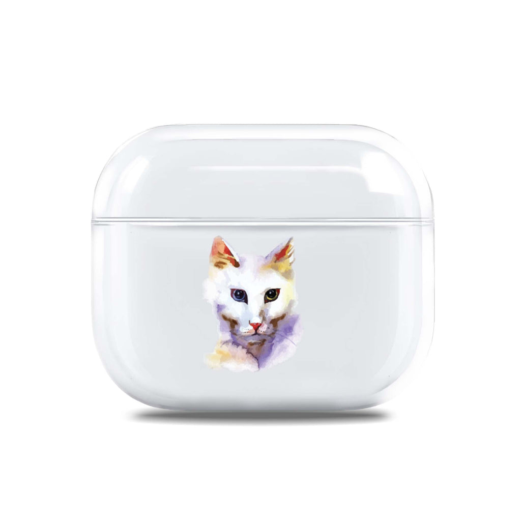 Watercolour Cat AirPods 透明保護殻