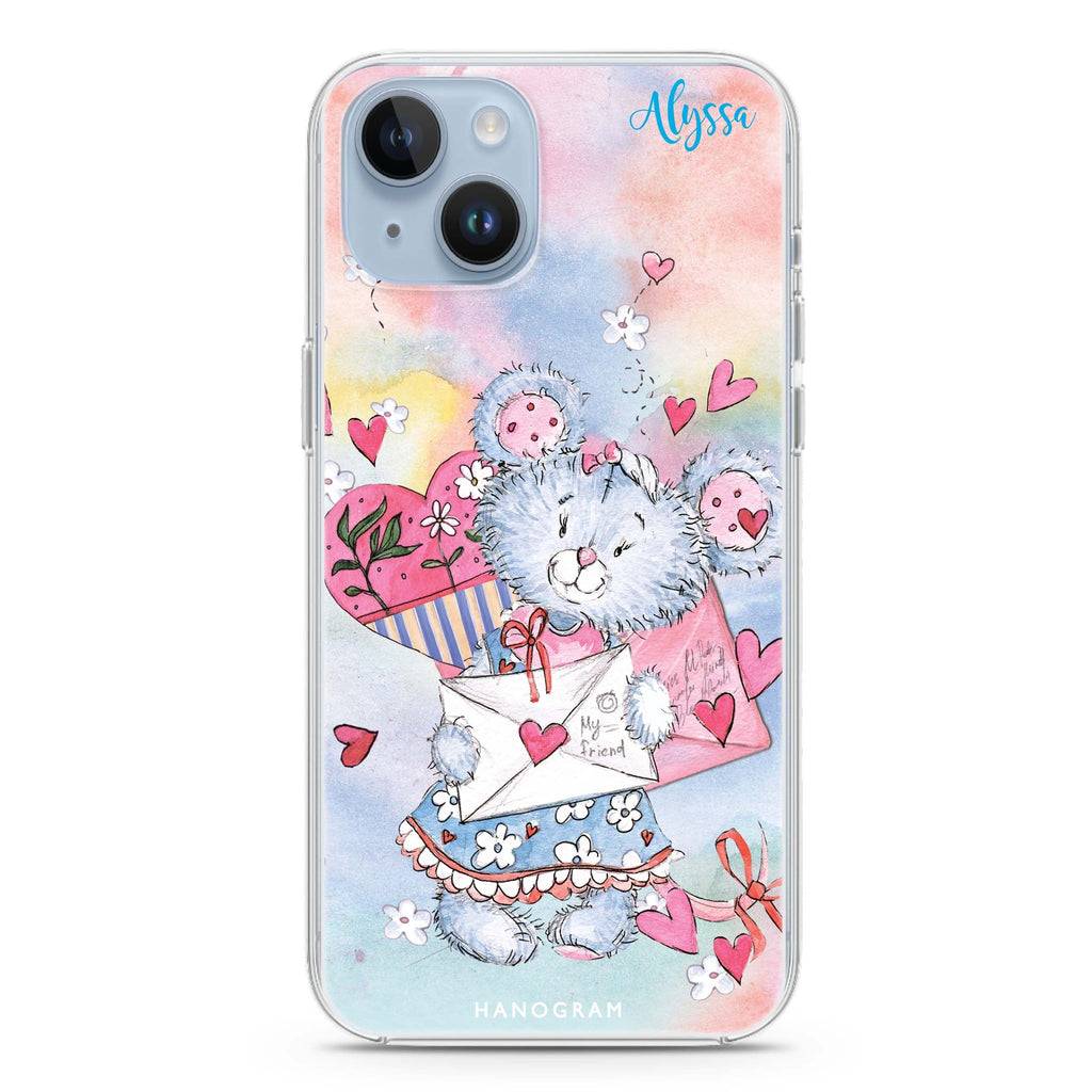 Sweet Bear iPhone 14 Plus Magsafe 兼容水晶透明保護殼