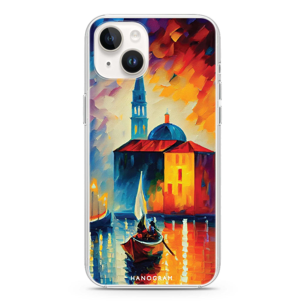 A Boat in Italy iPhone 14 Plus Magsafe 兼容水晶透明保護殼