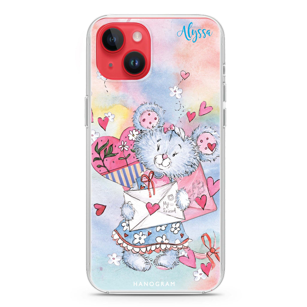 Sweet Bear iPhone 14 Magsafe 兼容水晶透明保護殼