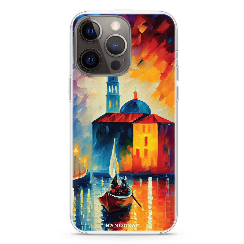 A Boat in Italy iPhone 14 Magsafe 兼容水晶透明保護殼