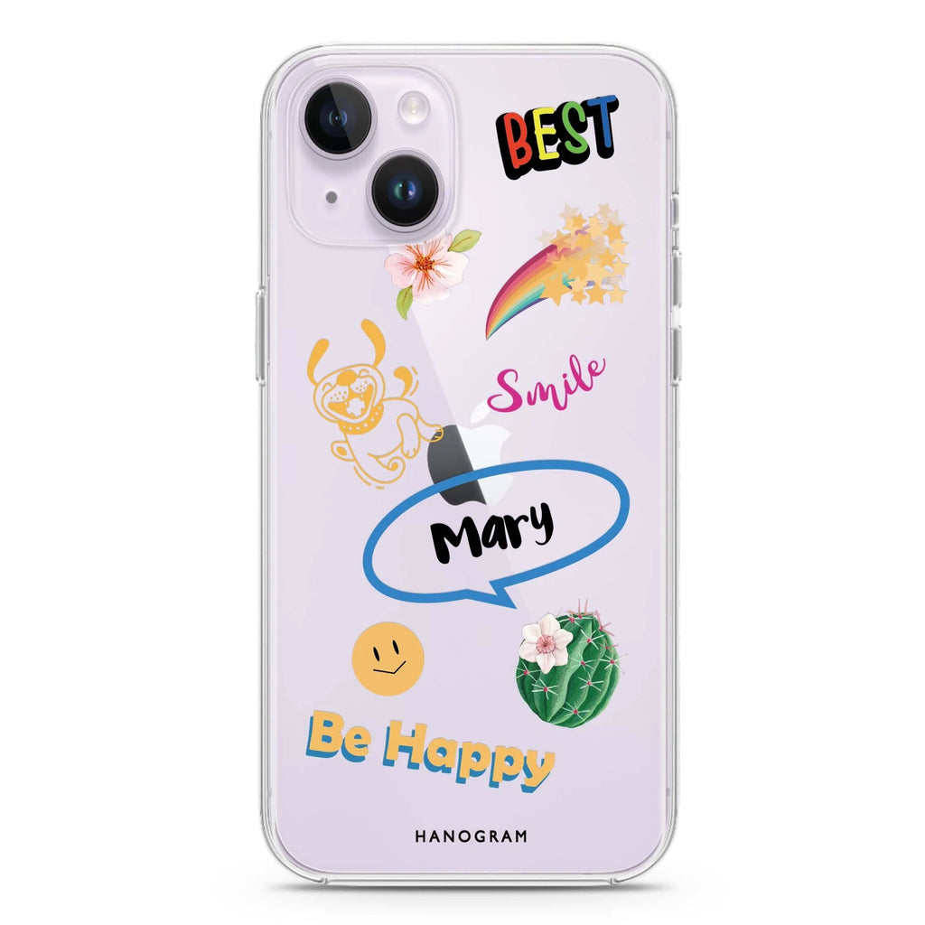 Positive Sticker iPhone 14 plus 水晶透明保護殼
