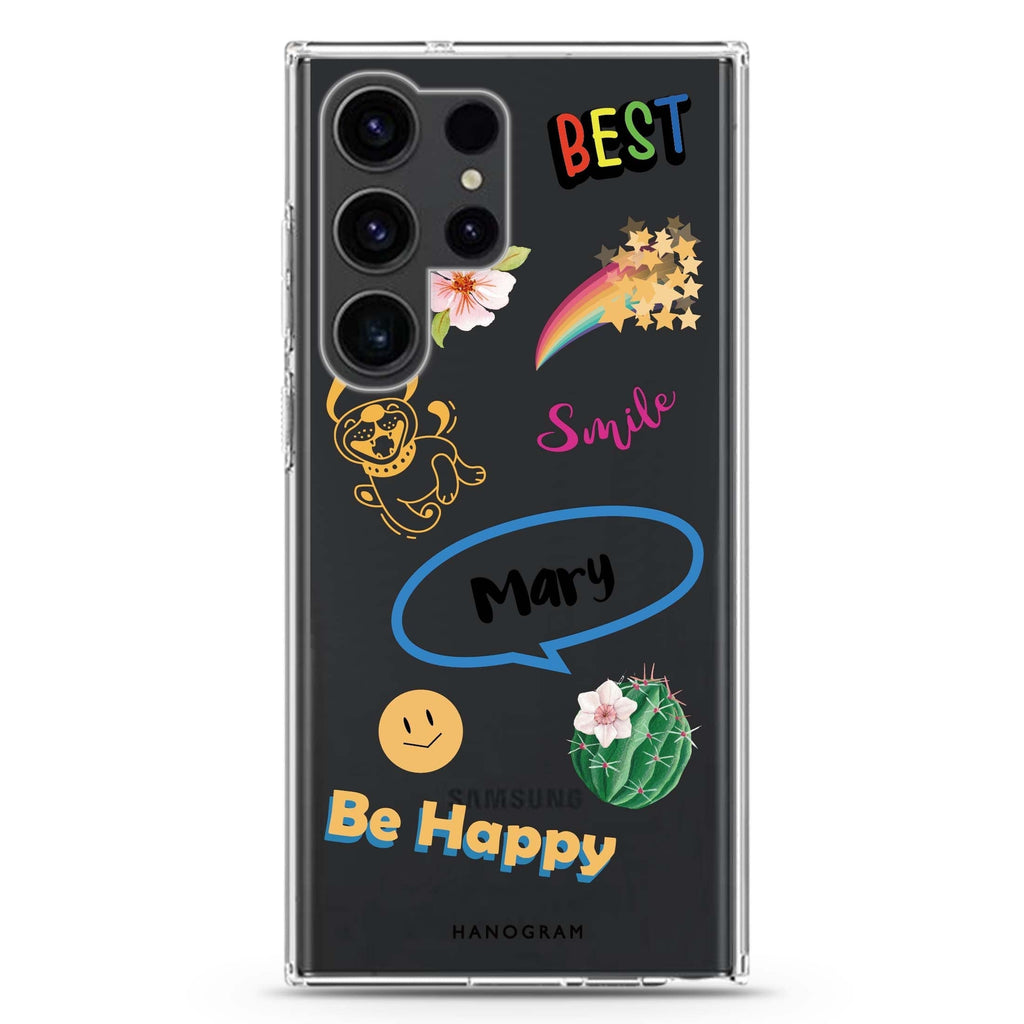 Positive Sticker Samsung Galaxy Ultra 可加名字透明保護殼，適用 S26/S25/S24/S23 Ultra，圖1