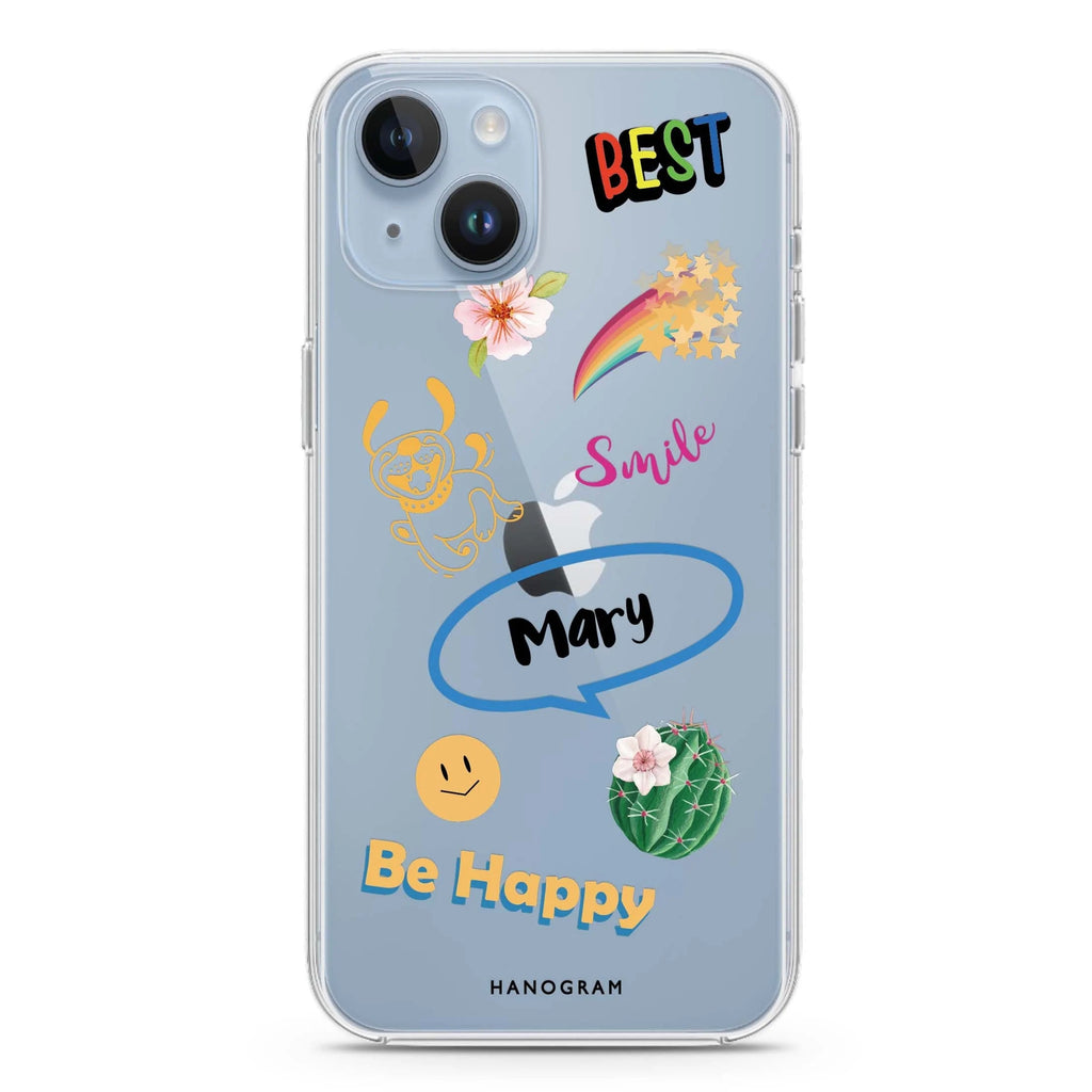 Positive Sticker iPhone 14 水晶透明保護殼