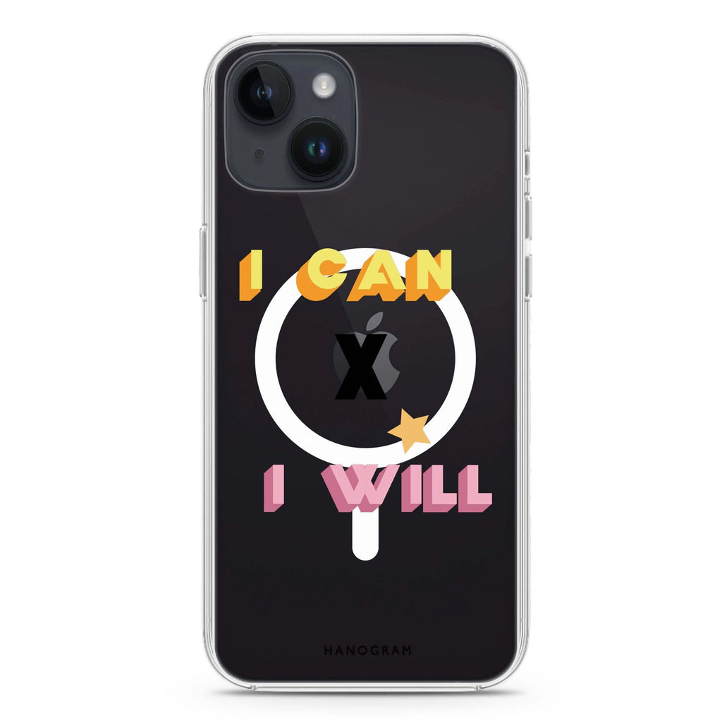 I can x I will iPhone 14 Plus Magsafe 兼容水晶透明保護殼