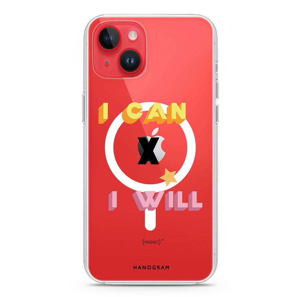 I can x I will iPhone 14 Magsafe 兼容水晶透明保護殼