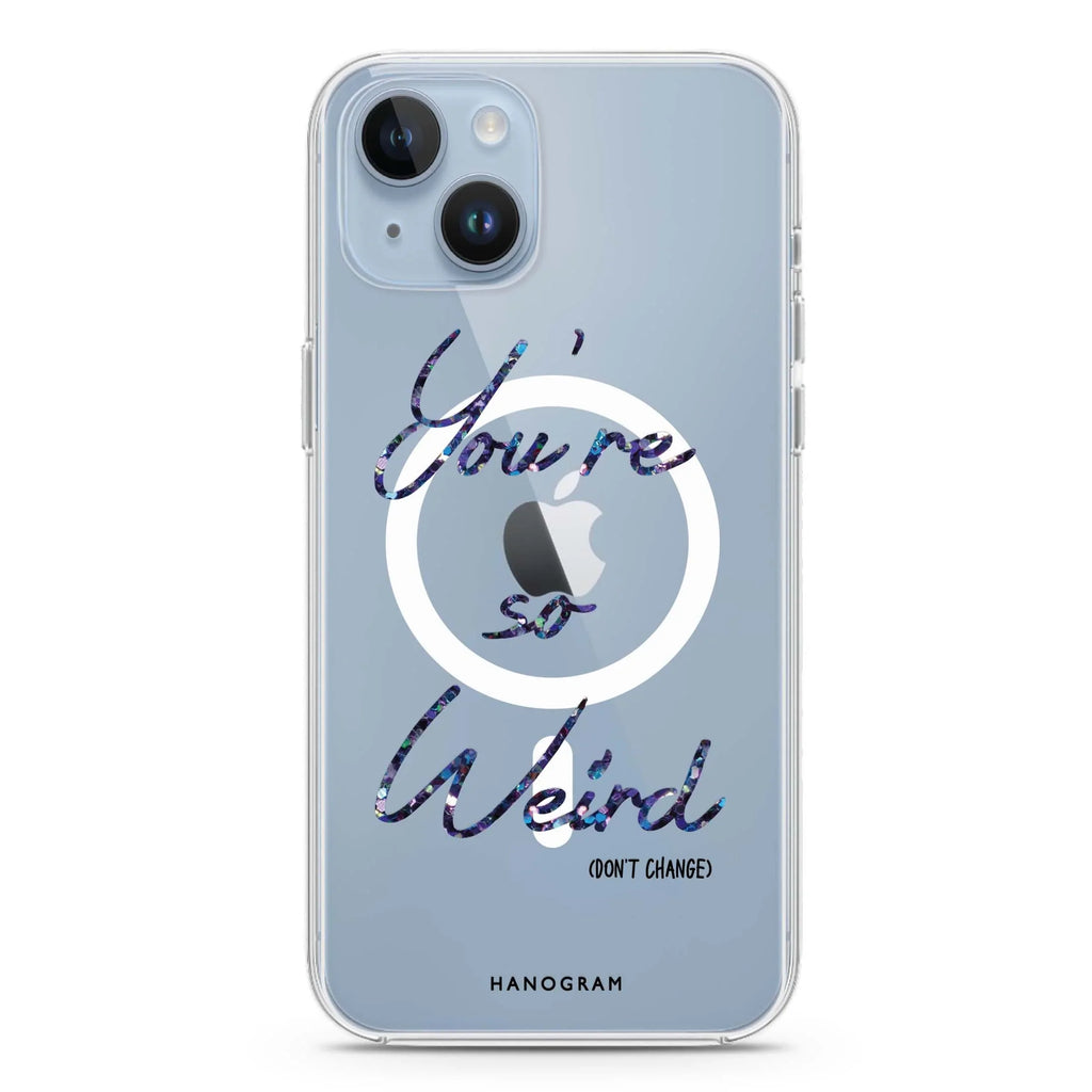 You're so Weired iPhone 14 Magsafe 兼容水晶透明保護殼