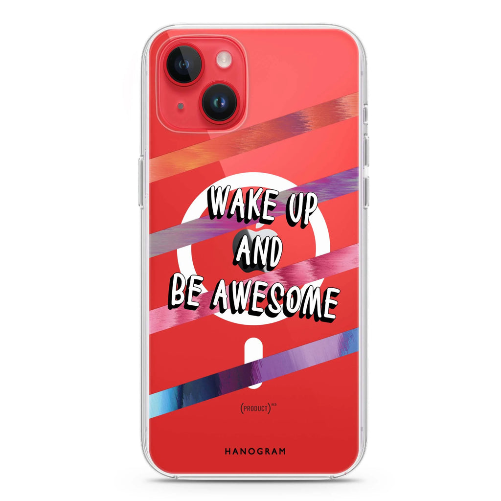 Wake up iPhone 14 Plus Magsafe 兼容水晶透明保護殼