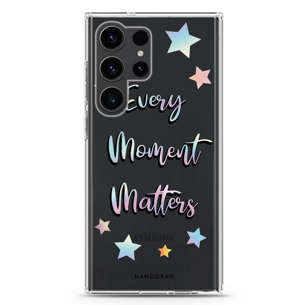 Every moment matters Samsung Galaxy Ultra 透明保護殼，適用 S26/S25/S24/S23 Ultra，圖1