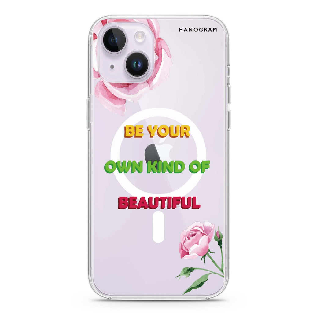You are beautiful iPhone 14 Plus Magsafe 兼容水晶透明保護殼