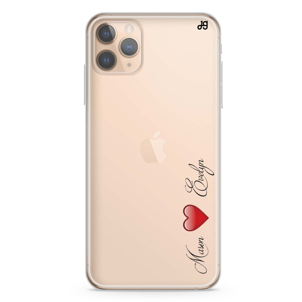 You & Me iPhone 11 Pro Max 水晶透明保護殼