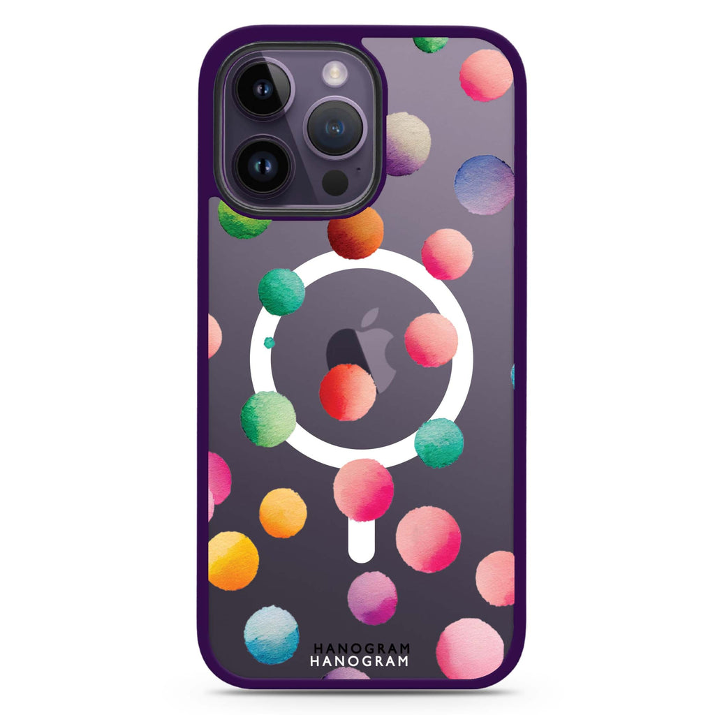 Watercolour Polka Dot Magsafe 兼容防衝擊保護殼