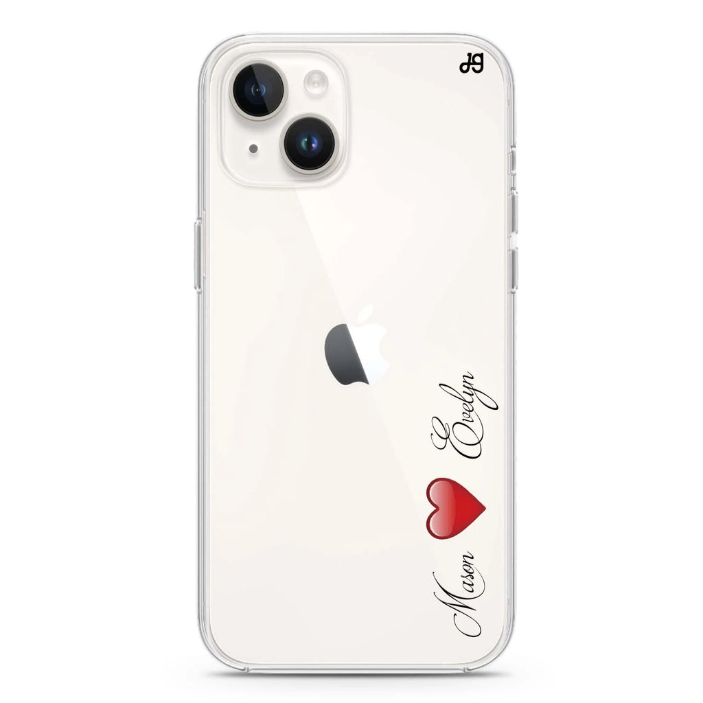 You & Me iPhone 14 水晶透明保護殼