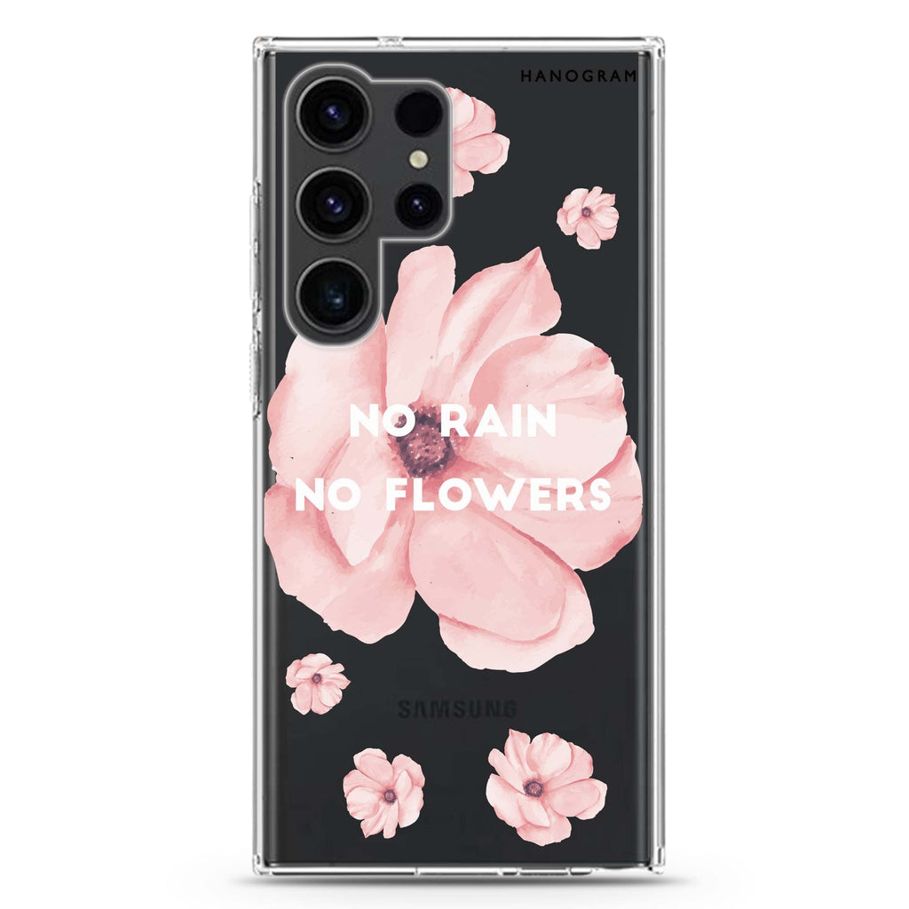 No rain No flowers Samsung Galaxy Ultra 透明保護殼，適用 S26/S25/S24/S23 Ultra，圖1