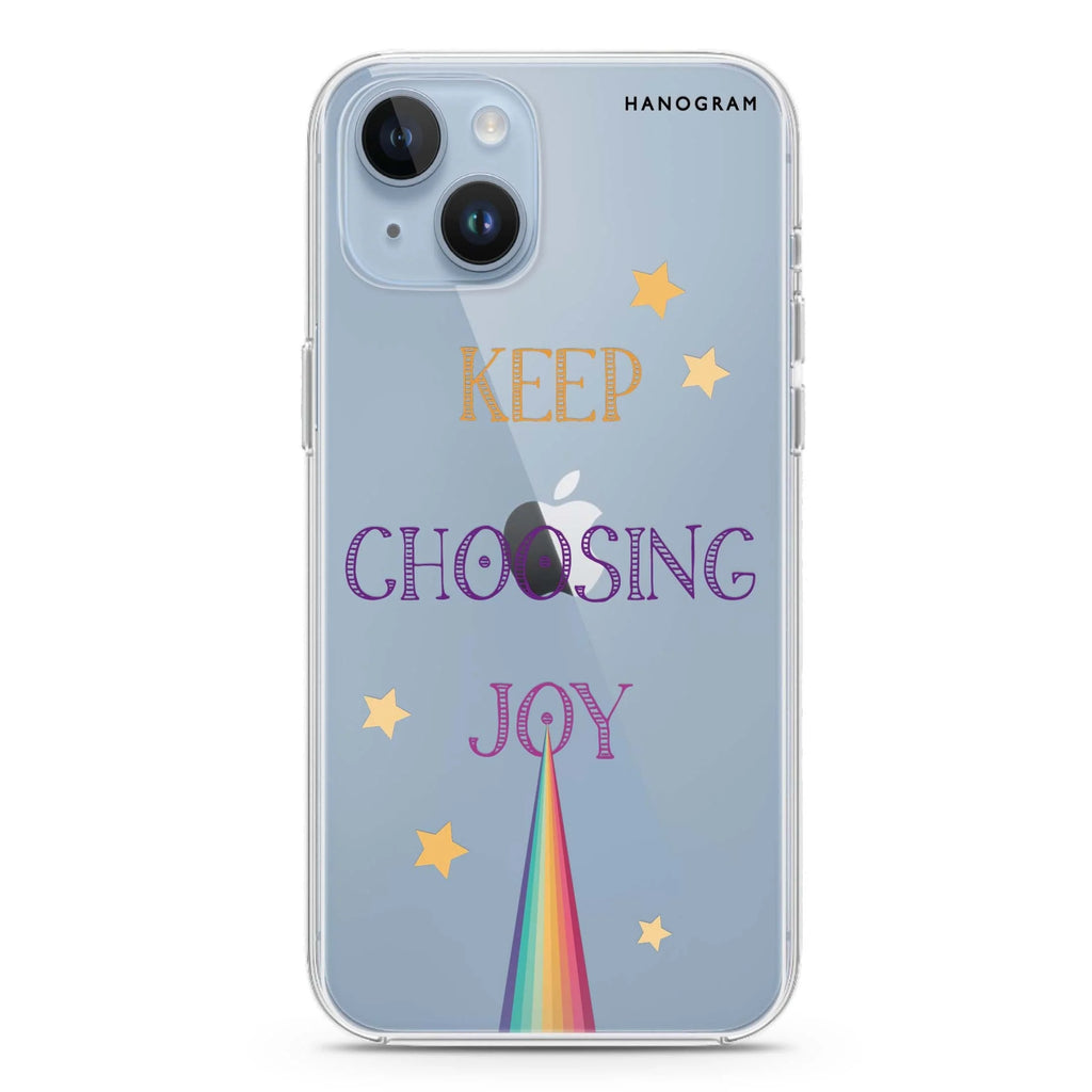 Keep choosing joy iPhone 14 水晶透明保護殼