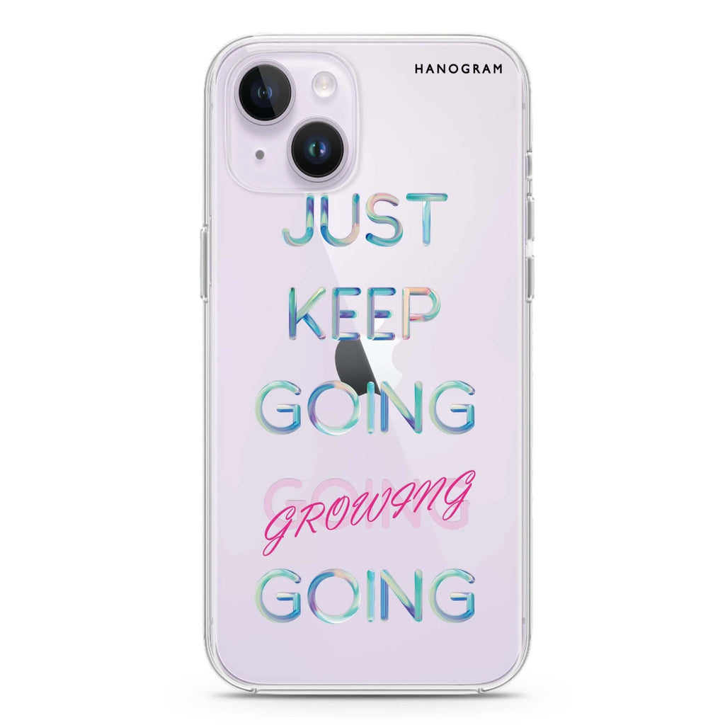 Keep Going iPhone 14 水晶透明保護殼