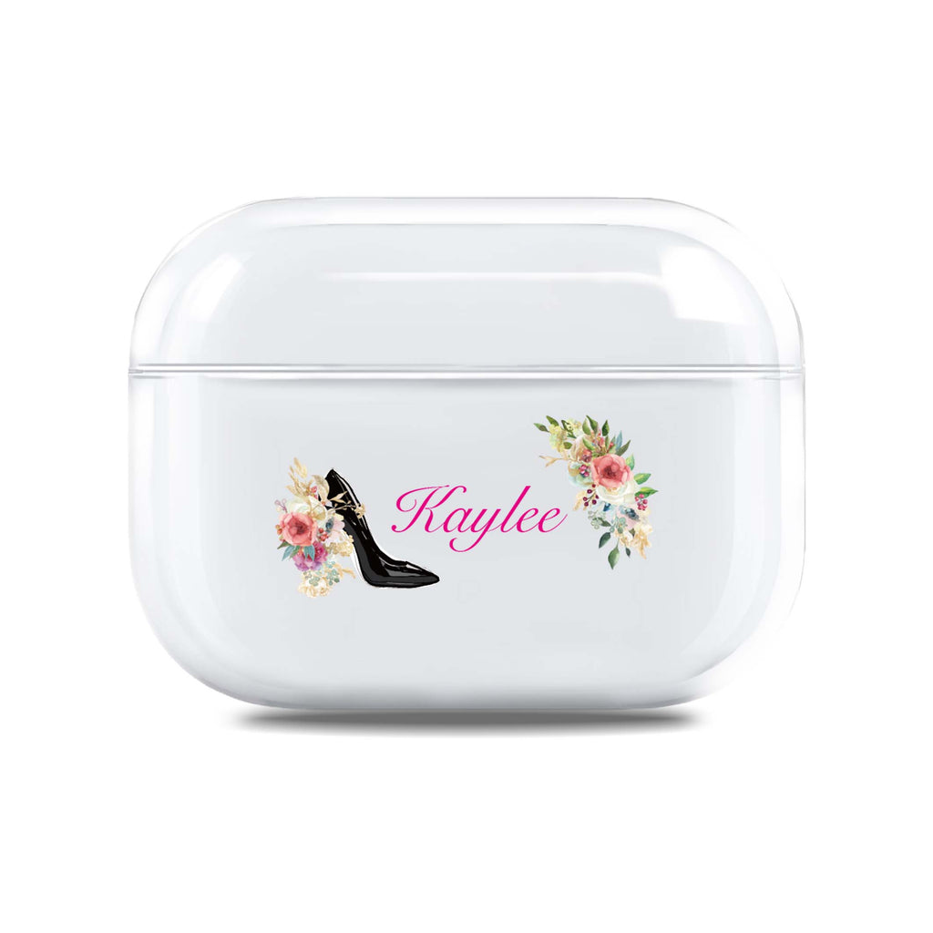 Romantic Pink Flowers AirPods Pro 透明保護殻