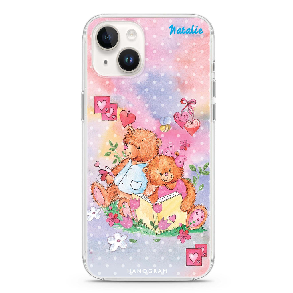 Love Bear iPhone 14 Magsafe 兼容水晶透明保護殼