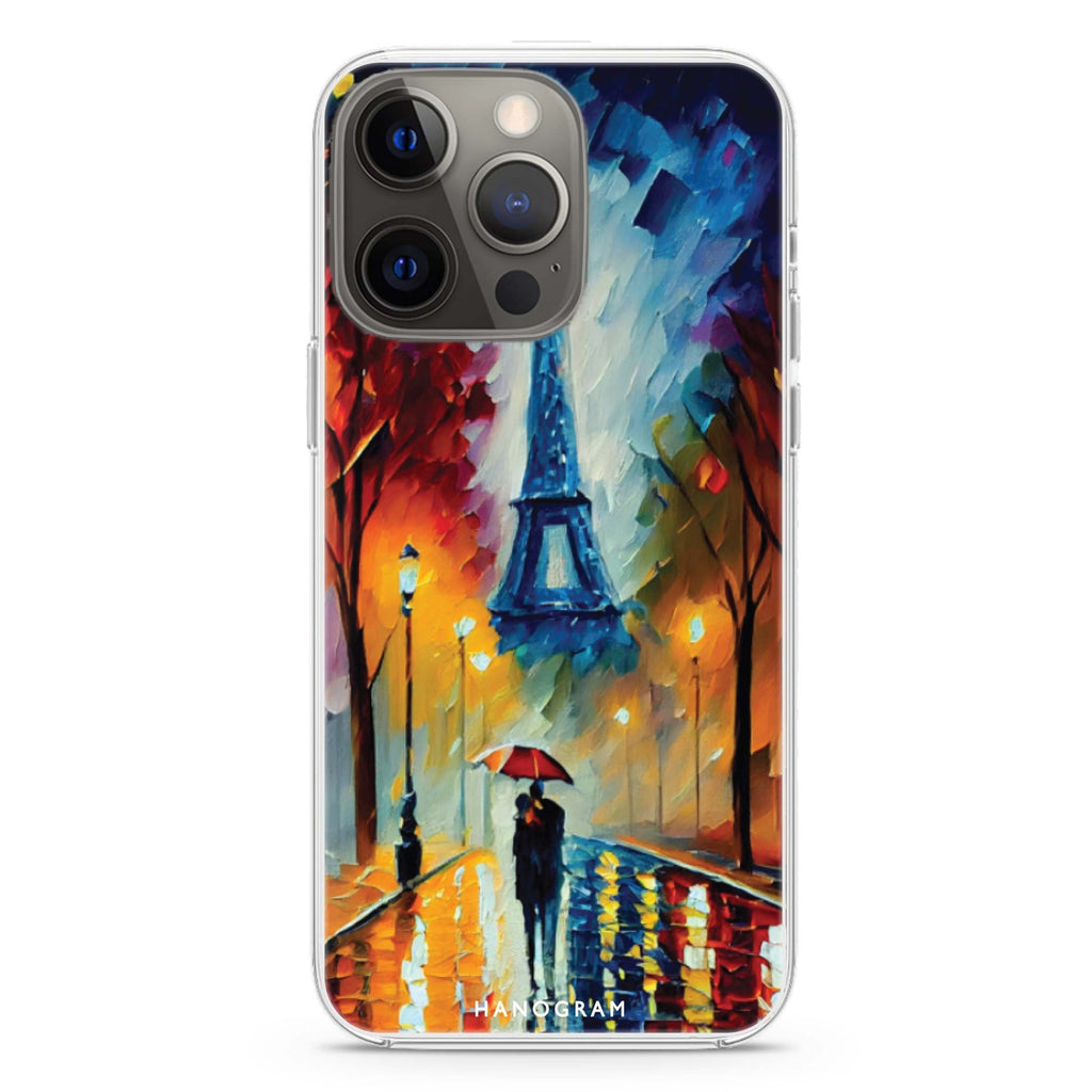 Romantic Paris iPhone 14 Magsafe 兼容水晶透明保護殼