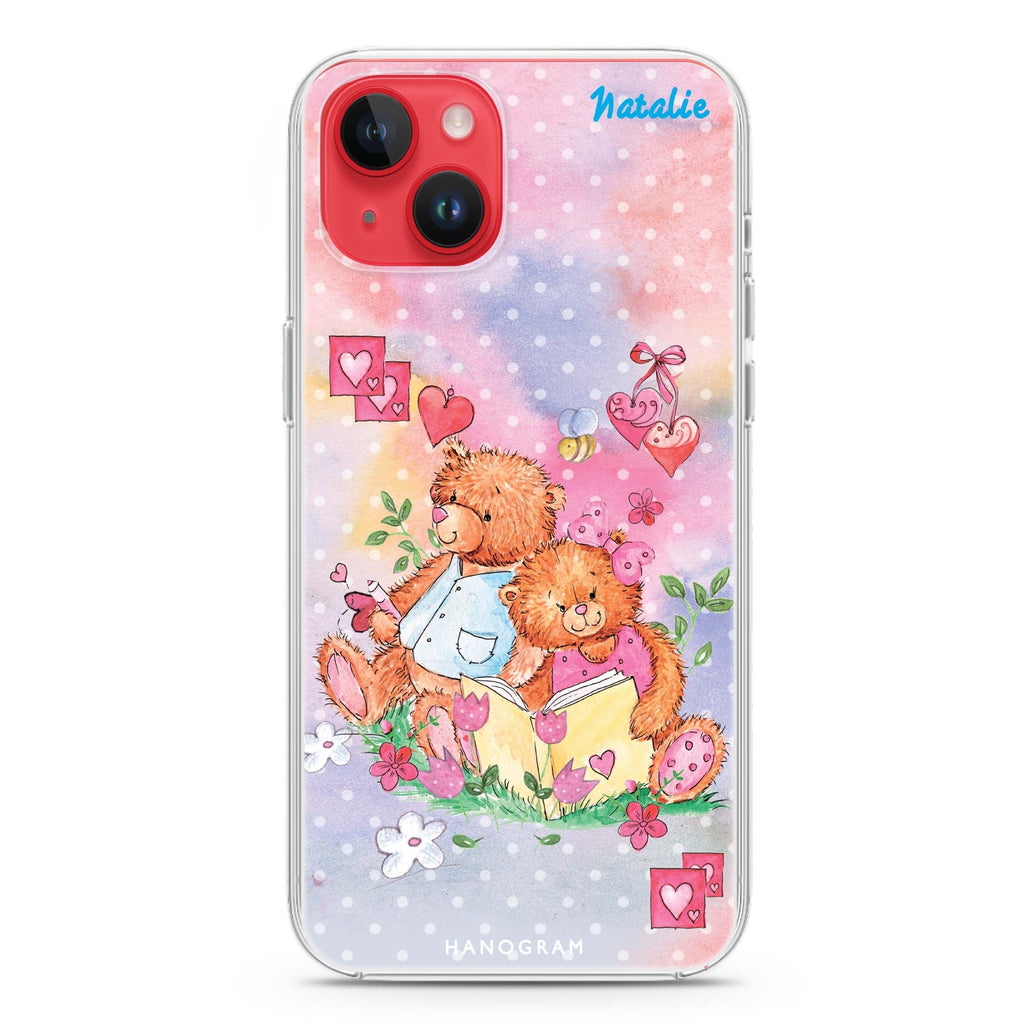 Love Bear iPhone 14 plus 水晶透明保護殼