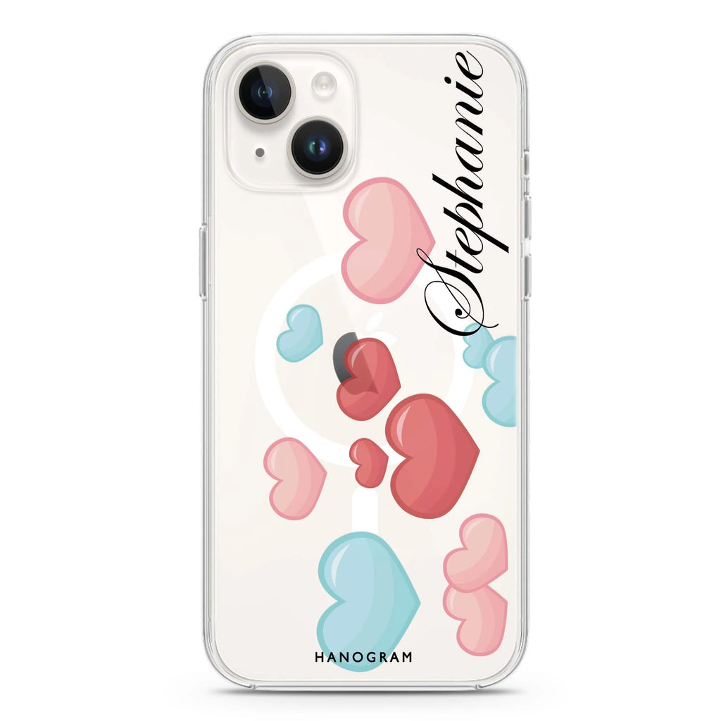 Full Love iPhone 14 Plus Magsafe 兼容水晶透明保護殼