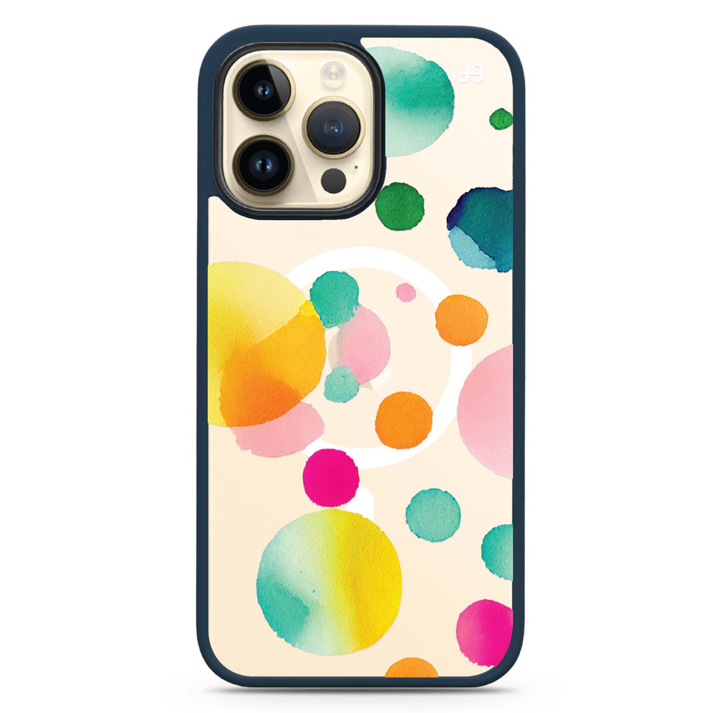 Abstract Polka Dot Magsafe 兼容防衝擊保護殼