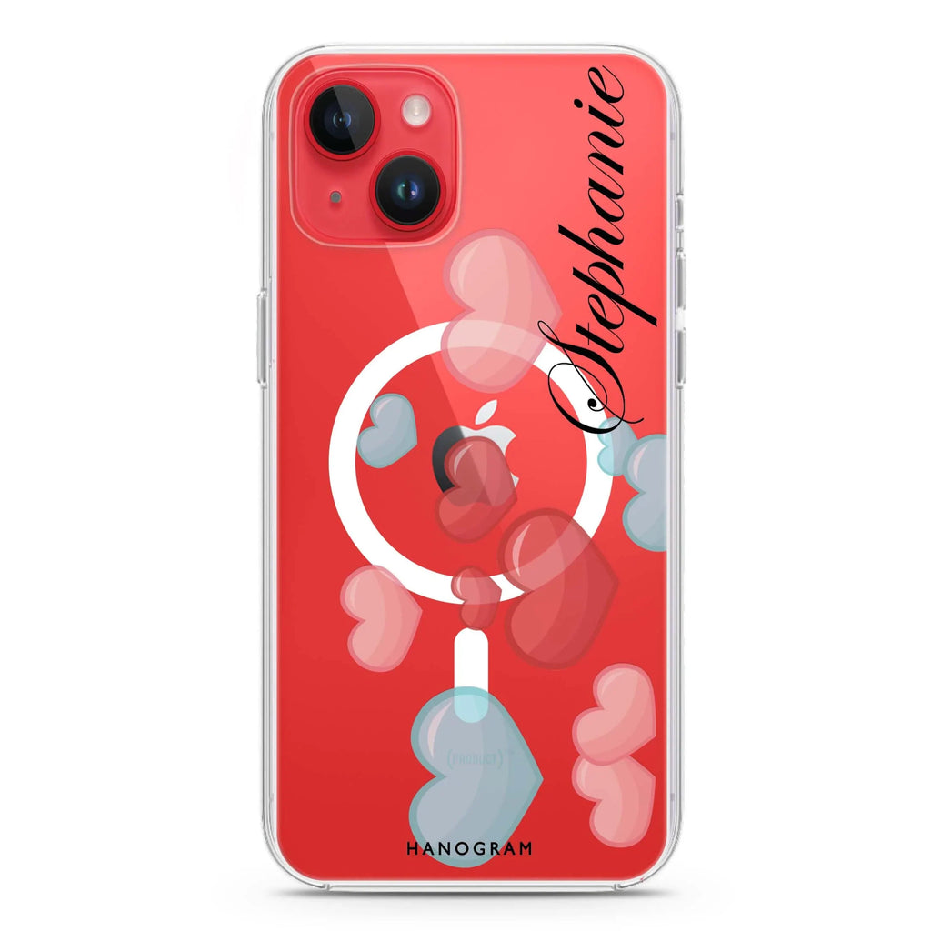 Full Love iPhone 14 Magsafe 兼容水晶透明保護殼